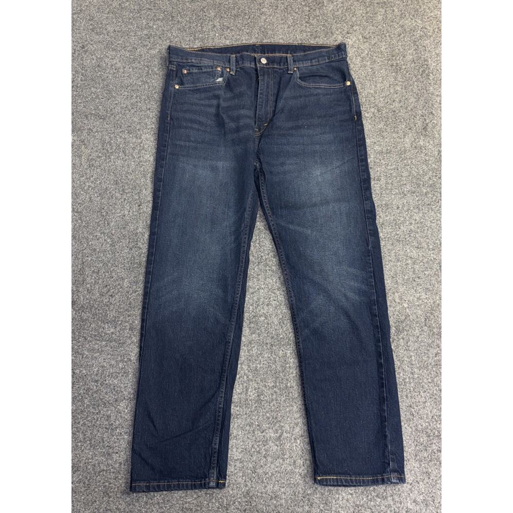 Levis 505 Mens Size 38X32 Regular Fit Dark Wash Jeans